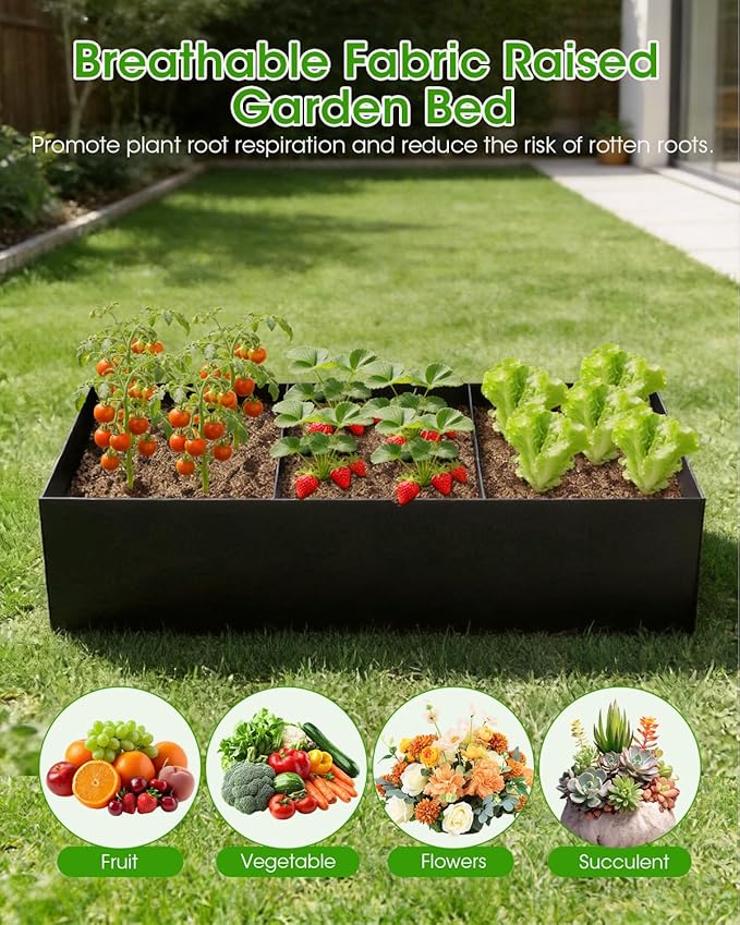Cucumber Trellis with Grow Bags for Garden, U Frame Garden Trellis for Climbing Plants, Metal Plant Trellis with Garden Netting for Vegetables Flowers Fruits(4 Arches)