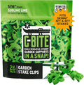 Plant Support Clips for Trellis, Garden Stakes, Wire Fence, Climbing Plants, Indoor Gardening, Hydroponics Systems, and Vines | Durable Gardening Clips (Sublime Lime Green - 26 Pack)