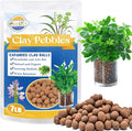 ZeeDix 7 LBS Lightweight Expanded Clay Pebbles - pH-Balanced Hydroponic Growing Media for Aquaponics & Indoor Plants (Reusable Soilless Aggregate)