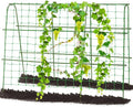 Outdoor Trellis for Climbing Plants Arch Tunnel U-Frame Trellis with Plant Support Clips for Grape Zucchini Plant Metal Tall, Green, MWM-11-U-120x160-GREEN