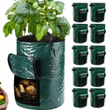 SunVara Potato Grow Bags 10 Gallon 10 Pack for Growing Potatoes Plant Grow Bags Potato Garden Bags to Grow Vegetables Potato Planter