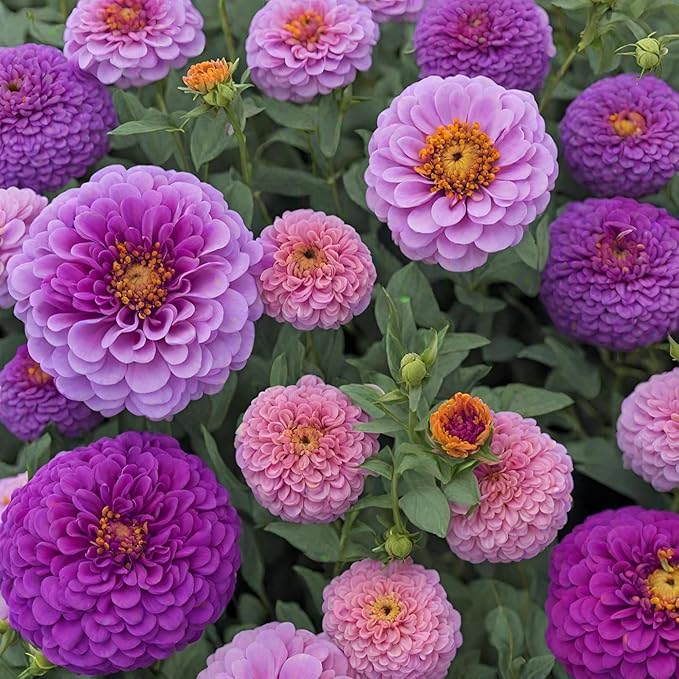 1000+ Crazy Blend Zinnia Seeds for Planting Non-GMO Mixed Color Zinnia Flowers Seeds for Home Yard Garden Heirloom Wildflower