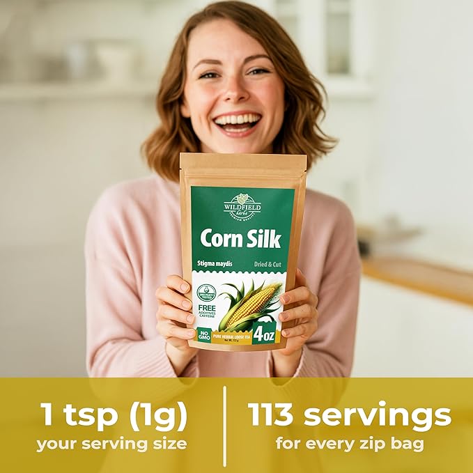 4 oz. Dry Corn Silk Tea Cornsilk Herb (Stigma Maydis) - 113g Corn Silk Tea Bags Herbal Barba De Maiz (Barba De Elote)