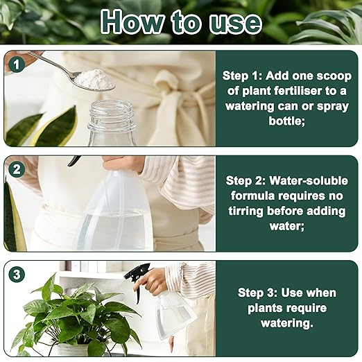 Houseplant Fertilizer, Indoor Plant Food for Potted Houseplants, for Flower & Vegetable Gardens, 7 oz