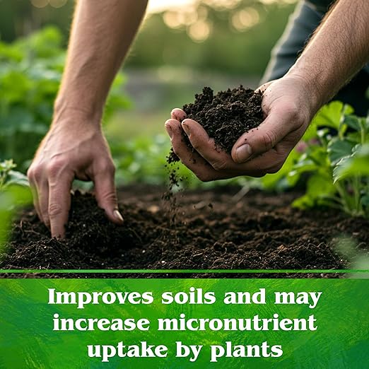 Down To Earth All Natural Fertilizers Organic Granular Humic Acids - Soil Amendment Adds Carbon, Increases Nutrient Uptake, 5 lb