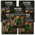 Jalapeño Pepper Seeds for Planting | Hot Heirloom Non-GMO Peppers for Pickling & Salsas – Survival Garden Seeds (5 Packs)