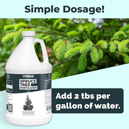 Spruce Tree Fertilizer – Liquid Plant Food for Rich Green Needles, Stronger Roots & Healthy Evergreen Growth, 1 Gallon