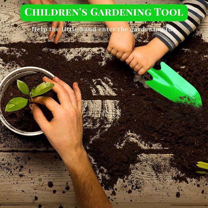Garden Trowel for Digging and Planting, Mini Colorful Metal Hand Shovel, Small Trowel Set Garden Tools for Flower Soil Planting Digging Transplanting Ideal Gardening Gift for Kids