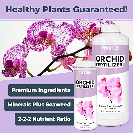 Orchid Plant Food – Liquid Fertilizer for Reblooming, Longer-Lasting Flowers & Healthy Roots, 32 oz