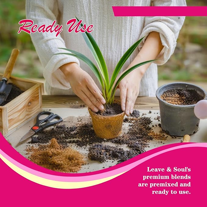 Orchid Potting Mix with Orchid Bark 2QT - New Upgraded Formula for Superior Drainage & Breathability | Premium Soil for Healthy Roots