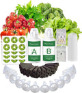 88Pcs Hydroponic Seed Pods Supplies Kit for Aerogarden Pods, Hydroponics Garden Accessories, Grow Anything Kit with 24 Grow Sponges 12 Grow Baskets 24 Domes 24 Pod Labels 400ml Plant Food Nutrients