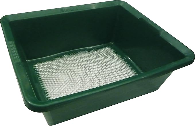 Mesh Garden Sieve, Fine Galvanized Screen for Efficient Soil Sifting and Planting Preparation, 14.25”x12.75”x5.5” (Standard)