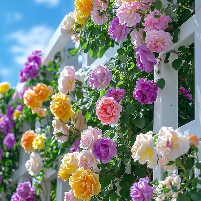 300 Mixed Color Climbing Rose Seeds for Planting Bush Perennial Shrub Heirloom Open Pollinated Flower Plant Seeds