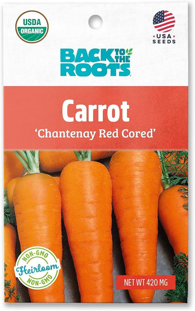 Back to The Roots 100% Organic Seed Packet - Carrot 'Chantenay Red Cored' 420mg