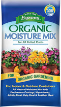 Espoma Organic Moisture Mix Potting Soil - All Natural Potting Mix for All Indoor & Outdoor Containers for Organic Gardening, 1 Cubic Foot Bag. Pack of1