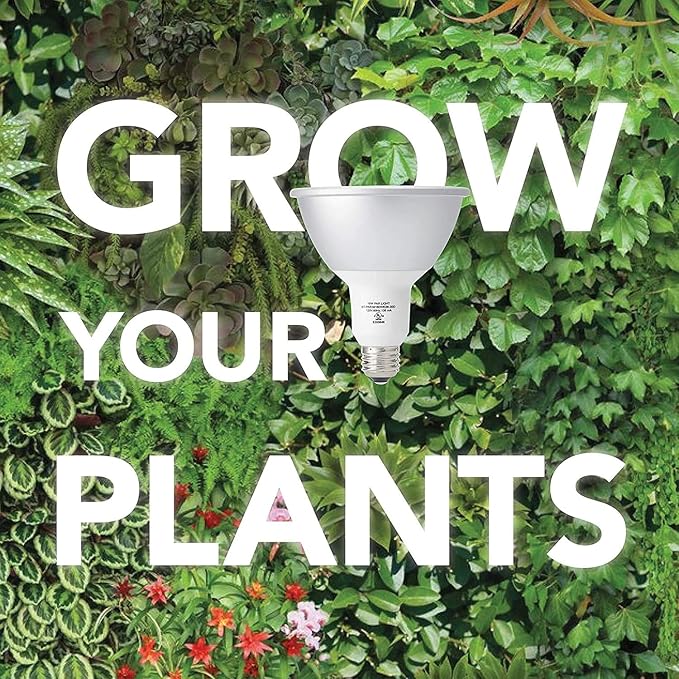 Norb NorbBOTANIC Full Spectrum Grow Light Bulb, Premium PAR38 LED Plant Light, 16W White Light for Indoor Plants, Herbs, Tropical Plants, 15 Degree