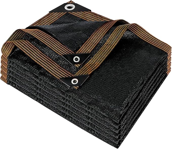 IMSGVIFO 90% Black Shade Cloth for Patio, 4x6 FT Mesh Tarp Sun Shade Cloth with Grommets, Sun Protection Sail for Garden Greenhouse Pergola Barns Kennel Patio Outdoor Neting Cover