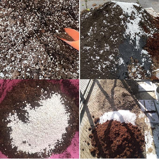 Voulosimi 20QT Organic Perlite Horticultural Soil Amendment for Plants and Enhanced Drainage