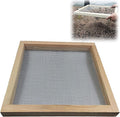 Soil Sifter for Garden, Multi-Purpose Wood Compost Dirt Sifter Soil Screen Dirt Cedar Garden Rock Sifter for Compost Sifting Soil, Dirt, Peat Moss and Potting Soil