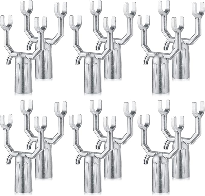 Zhengmy 50 Pcs Tree Branch Support Metal Tree Crutch Support Device Trees Straightening Kit Propping up Branch Spreaders Fruits Trees Garden Stakes Broom Pole Anchor 0.75 Inch Round Pipe Garden Yard