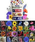 HOME GROWN Texas Wildflower Seeds 87,500+ Non-GMO Perennial Wildflower Seeds Mix for Attracting Bees, Birds & Butterflies - 22 Varieties Bulk Wild Flower Seed Mix for Full Sun & Shade Gardens (2 oz)