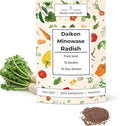 Woods Creek Seeds: Daikon Minowase Radish Seeds for Planting - Over 450 Heirloom Non-GMO Radish Seed Pack - Premium Radishes for Sprouting - Fast-Growing Japanese Radishes for Your Vegetable Garden