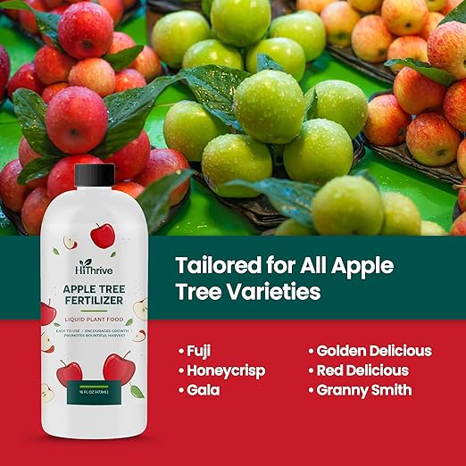 16oz Apple Tree Fertilizer - Makes 16 Gallons of Apple Tree Fertilizer, Nutrient-Rich Plant Food for Fruit Trees - Promotes Strong Branches, Healthy Foliage, and Juicy Apples