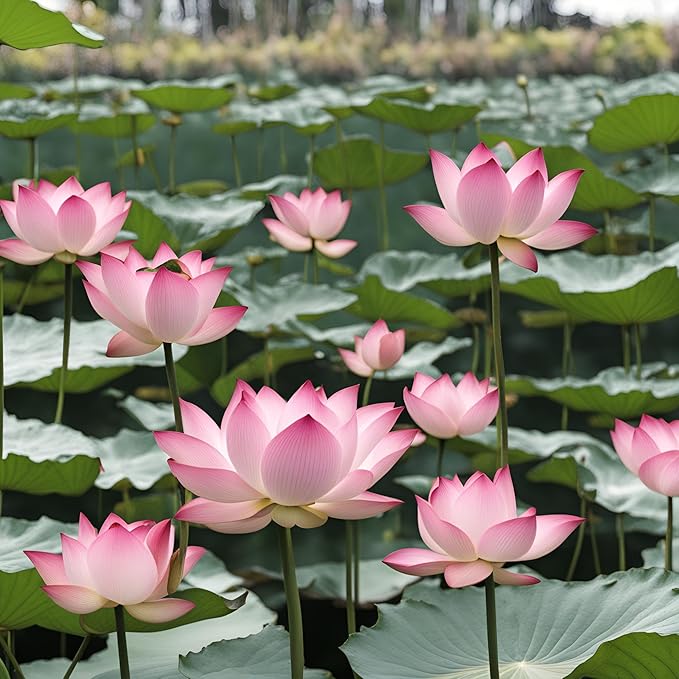 35 Pcs Lotus Seeds for Planting Bowl Lotus Seeds, Water Lily Flower Plant Seeds. Non-GMO Home Garden Plant Seeds, Flowering Aquatic Bonsai Plant