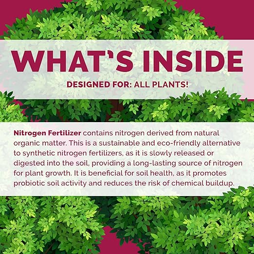 Bloom City's Organic Nitrogen - Liquid Fertilizer for Lawns - Nitrogen Fertilizer for Lawns & Gardens, 1/2 Pint (8 oz)