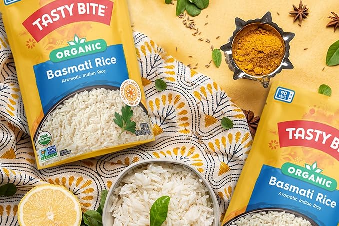 Tasty Bite Rice Variety Pack, 8 Flavors, Basmati, Jasmine, Brown, Sticky, Coconut, Turmeric, Thai Lime, Garlic
