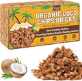 Legigo 1.1 LB Coco Coir Chips for Plants- 100% Organic Coconut Chips Brick Potting Mix with Low EC & PH Balance, Coconut Husk Substrate Coco Husk Mulch for Garden, Planting, Orchid and Soil Mix
