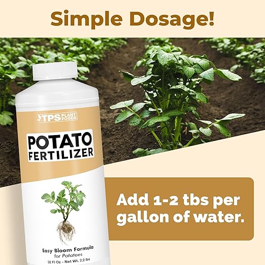 Potato Fertilizer – Liquid Plant Food for Bigger Tubers, Stronger Roots & Vigorous Plant Growth, 32 oz