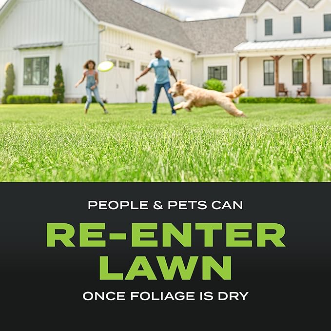 Scotts Turf Builder Triple Action for Moss Control - Moss Killer and Lawn Fertilizer, Lawn Care, Covers Up to 8,000 sq. ft., 40 lb.