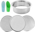 Soil Sifter for Gardening Stainless Steel With1/8in, 1/4in, 3/8in Sieve Mesh,Rock Sifter Garden Sieve for Rocks,Dirt Sifter for 3 Gallon Bucket Strainer Filter Compost Bonsai Pellet