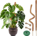 Plant Sticks Support Tall – Large Moss Pole Monstera Plant Support 48 Inch (1 Pack), Bendable Tall Moss Pole for Plants, Indoor Climbing Pole, Easy to Shape and Use