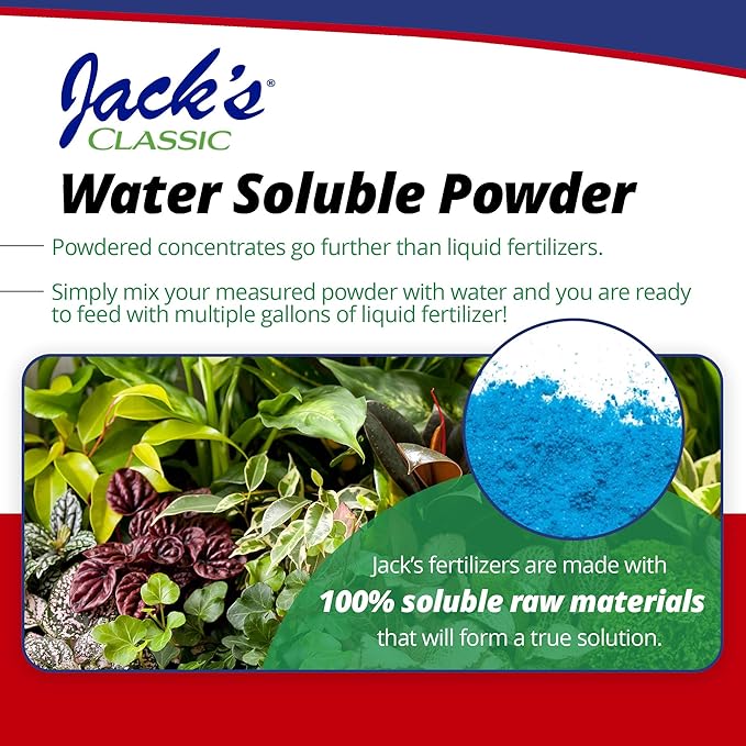 Jack's Classic 15-30-15 Houseplant Special Water-Soluble Fertilizer with Micronutrients to Green-Up and Increase Blooms in Houseplants, 8oz