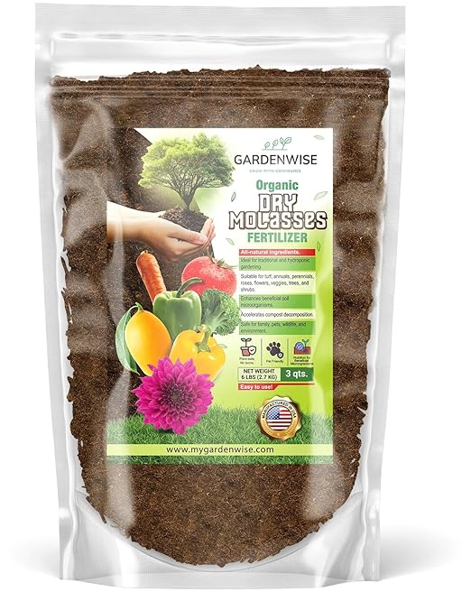 Organic Molasses for Plants - Horticultural Molasses - Ideal for Traditional & Hydroponic Gardening, for Indoor & Outdoor Plants (3 QUARTS)