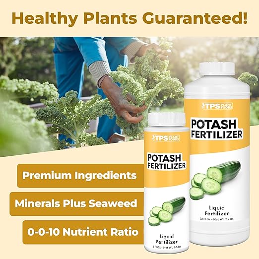Potash Fertilizer – Liquid Potassium Supplement for More Blooms, Better Fruit & Stronger Plants, 32 oz