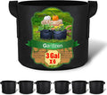 Gardzen 6-Pack 3 Gallons Grow Bags, Aeration Fabric Pots with Handles, Heavy Duty Cloth Pots for Plants