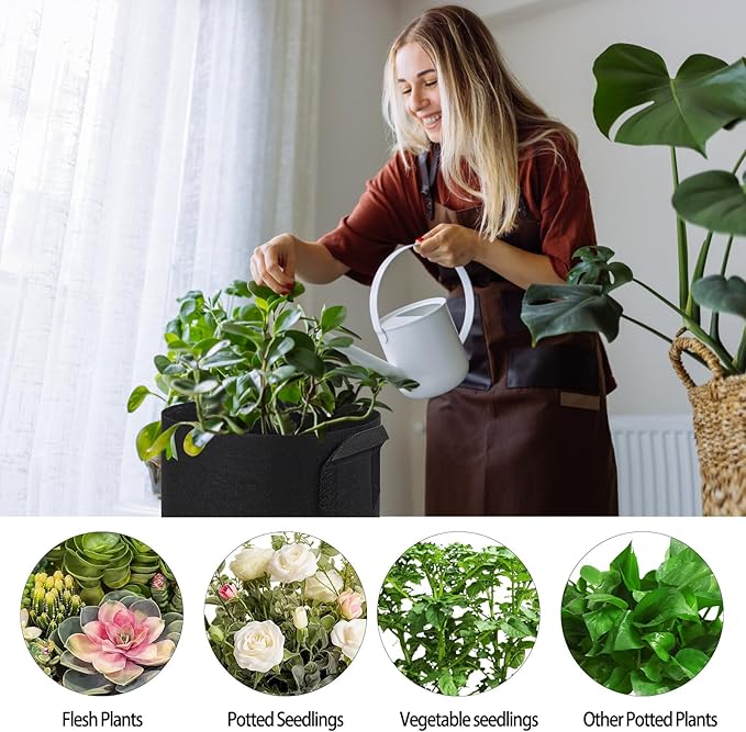 XGBDL 10 Pack Lily Plant Pots for Pond, Aquatic Pond Planter for Pond Reusable Pond Plant Basket Grow Bags for Pond, Aquatic Plants, Potato, Carrot, Onion, Flower (2 Gallon)