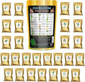 Herb Seeds 27 Varieties Liquidirt Heirloom Culinary and Medicinal - Over 12,000 Seeds - Non-Hybrid and No Chemicals and Non-GMO Survival Garden Seed Bank