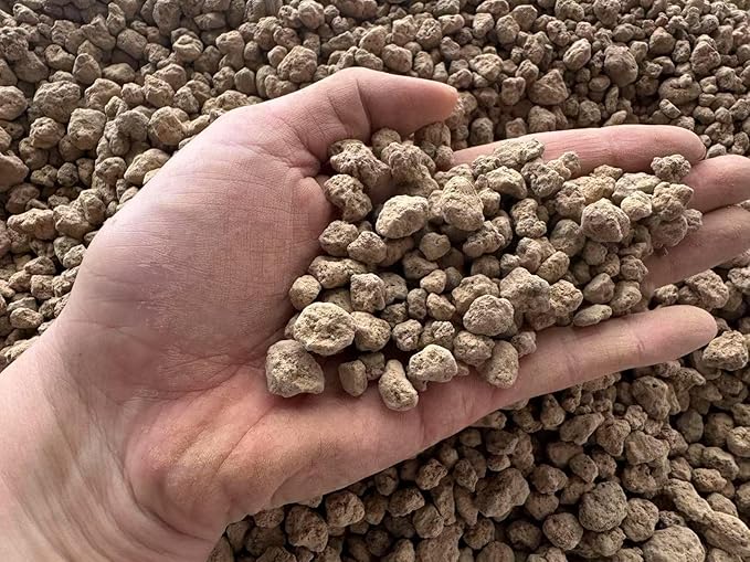 15 lb Medium Grain Japanese Hard Akadama Bonsai Soil (6-12mm), Indoor/Outdoor Plant Soil Mixture, Drainage and Breathable, Promote Rooting
