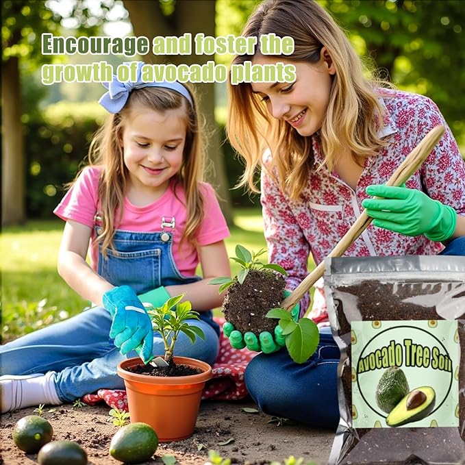 Organic Avocado Tree Potting Soil Mix 10qt, Enhance Growth and Transplant Success for Avocado Plants