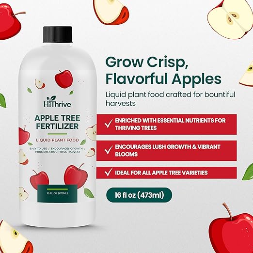 16oz Apple Tree Fertilizer - Makes 16 Gallons of Apple Tree Fertilizer, Nutrient-Rich Plant Food for Fruit Trees - Promotes Strong Branches, Healthy Foliage, and Juicy Apples