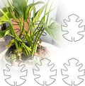 5PCS Monstera Plant Stem Support, 7.3 * 6.5 in Adjustable Stake with Leaf Holders for Indoor Plants, Unique Plant Support Kit for Climbing Plants Outdoor (Monstera)
