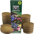Wonder Soil | 18 Wafers | 1 Wafer Fills an 8" Pot | Ready to Plant Organic Potting Soil Loaded with Nutrients | 18 Wafers Expand to 9 Quarts of Indoor Outdoor Soil | Incl Worm Castings, Perlite