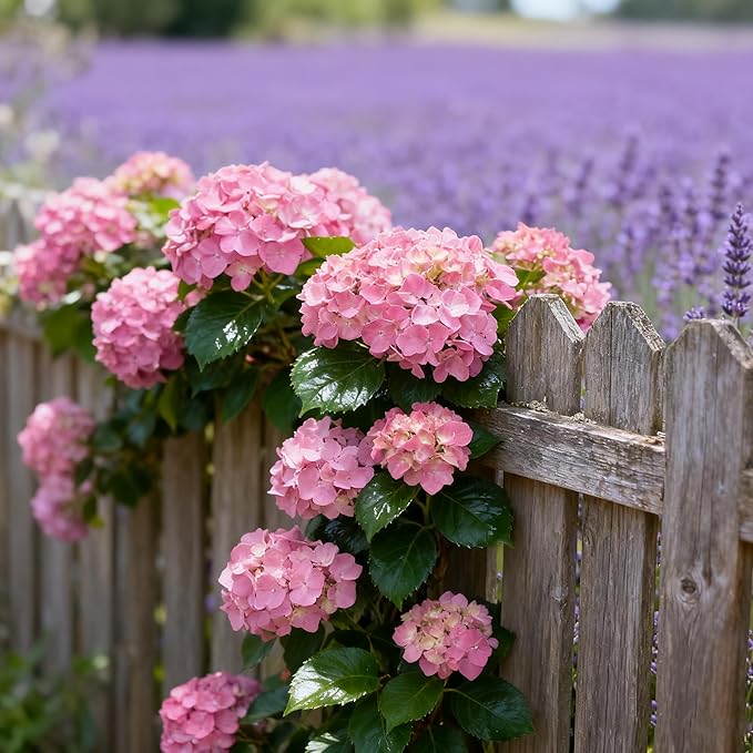 50 Hydrangea Macrophylla Seeds, Pink Hydrangea Plants Flower Seed for Planting, Perennial Non-GMO Hydrangea Seed for Home Garden Outdoor