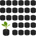 30-Pack Hydroponics Sponges, 1.57 Inch Growing Media Cylindrical Sponges for Planting Gardening Tool/Grow Seedlings/Home Vegetable Flower, Soilless Cultivation Seedling [Black]