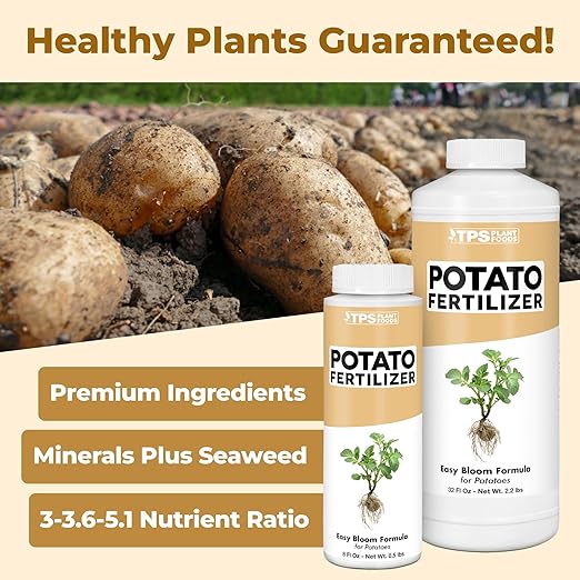 Potato Fertilizer – Liquid Plant Food for Bigger Tubers, Stronger Roots & Vigorous Plant Growth, 8 oz