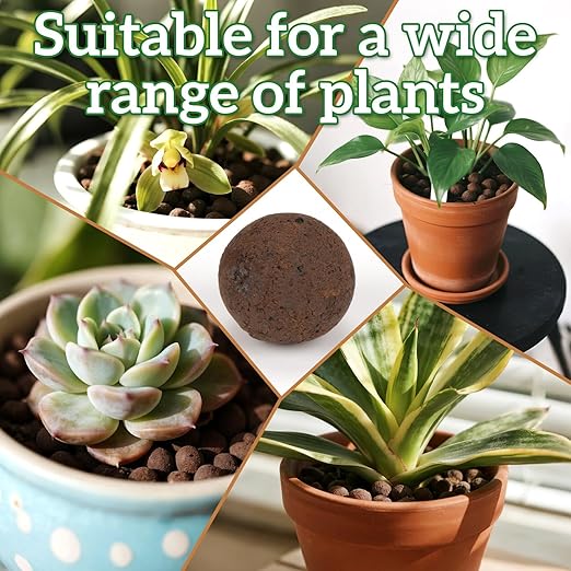 Leca Clay Pebbles for Plants - 5mm-10mm Clay Balls for Plants Pebbles for Indoor Plant Hydroponic Growing Gardening Orchids Drainage Decoration Aquaponics Growing Terrarium 250g